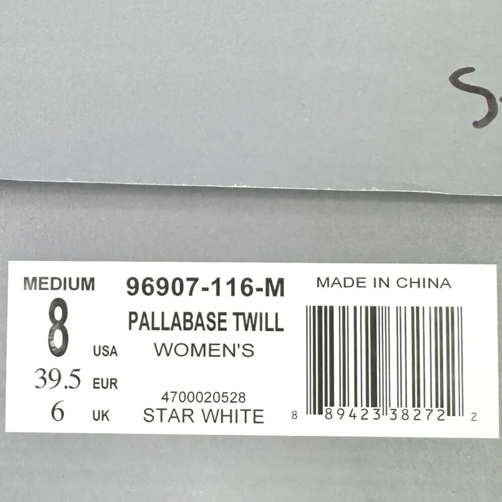 Palladium Pallabase Twill Round Toe Lace-Up Boots - Size 8 - Star White